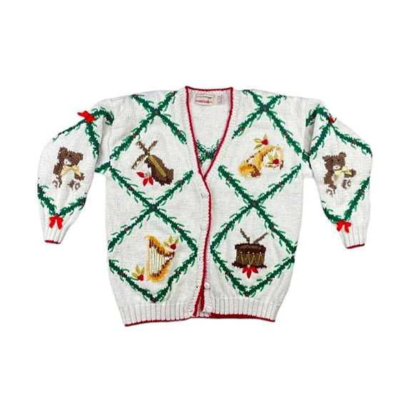 Lauren Hansen Sweaters - Lauren Hansen HAND-KNITTED Christmas Cardigan